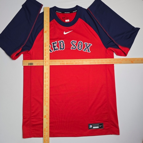 Boston Red Sox MLB Nike Authentic Collection Game Time Raglan L/S Shirt Men XL - Picture 10 of 10
